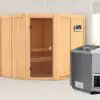 Woodfeeling | Sauna Kotka | Biokachel 9 kW Externe Bediening
