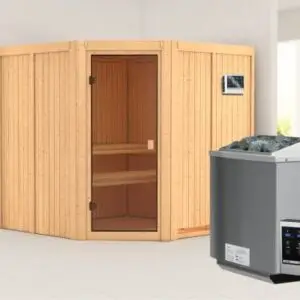 Woodfeeling | Sauna Kotka | Biokachel 9 kW Externe Bediening