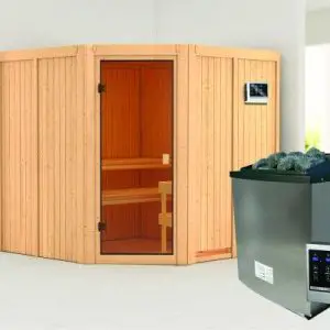 Woodfeeling | Sauna Kotka | Kachel 9 kW Externe Bediening