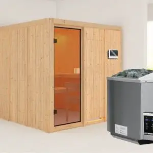Woodfeeling | Sauna Oulu | Biokachel 9 kW Externe Bediening