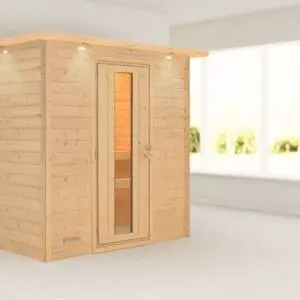 Woodfeeling | Sauna Sonja met Dakkraag | Energiesparend