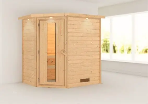 Woodfeeling | Sauna Svea met Dakkraag | Energiesparend