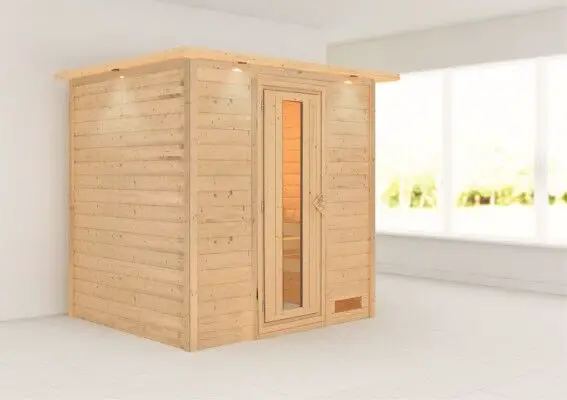 Woodfeeling | Sauna Anja met Dakkraag | Energiesparend