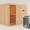 Woodfeeling | Sauna Nybro | Biokachel 9 kW Externe Bediening