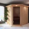 Karibu | Siirin Sauna met Dakkraag | Antracietglas
