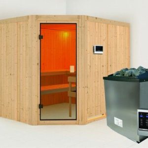 Karibu | Horna Sauna | Kachel 9 kW Externe Bediening