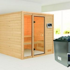 Karibu | Jutta Sauna | Kachel 9 kW Externe Bediening