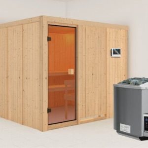 Karibu | Nybro Sauna | Biokachel 9 kW Externe Bediening