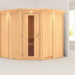 Karibu | Jarin Sauna met Dakkraag | Energiesparende Deur