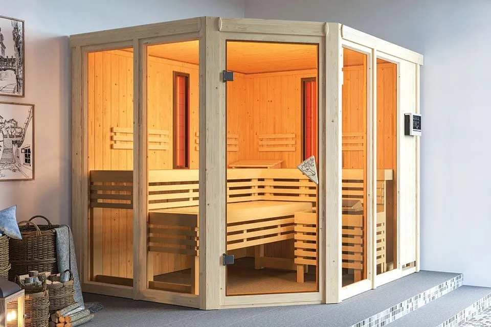 Karibu | Ava Sauna | Kachel 9 kW Externe Bediening