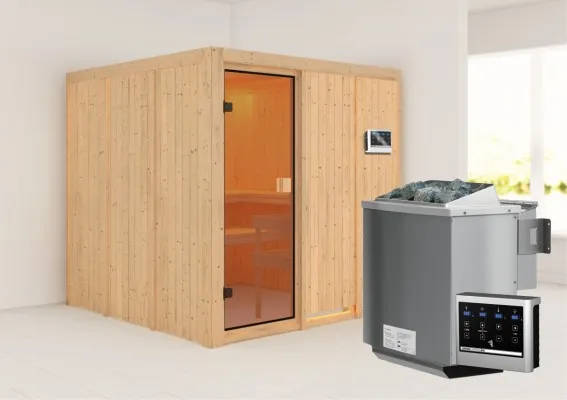 Karibu | Oulu Sauna | Biokachel 9 kW Externe Bediening