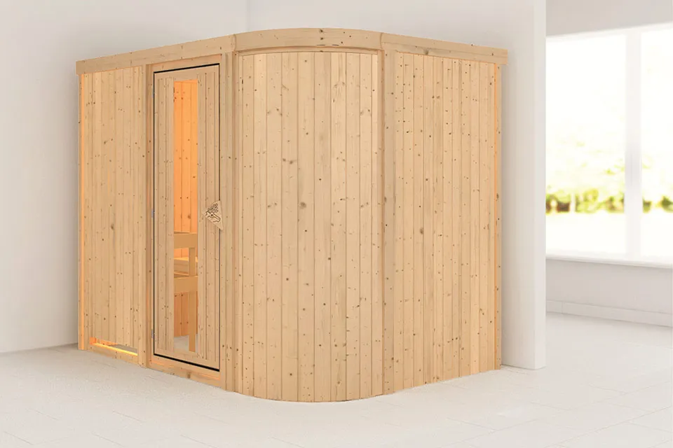 Karibu | Titania 4 Sauna | Energiesparende Deur